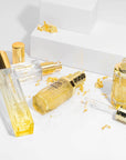 delicate displace of 24k gold set