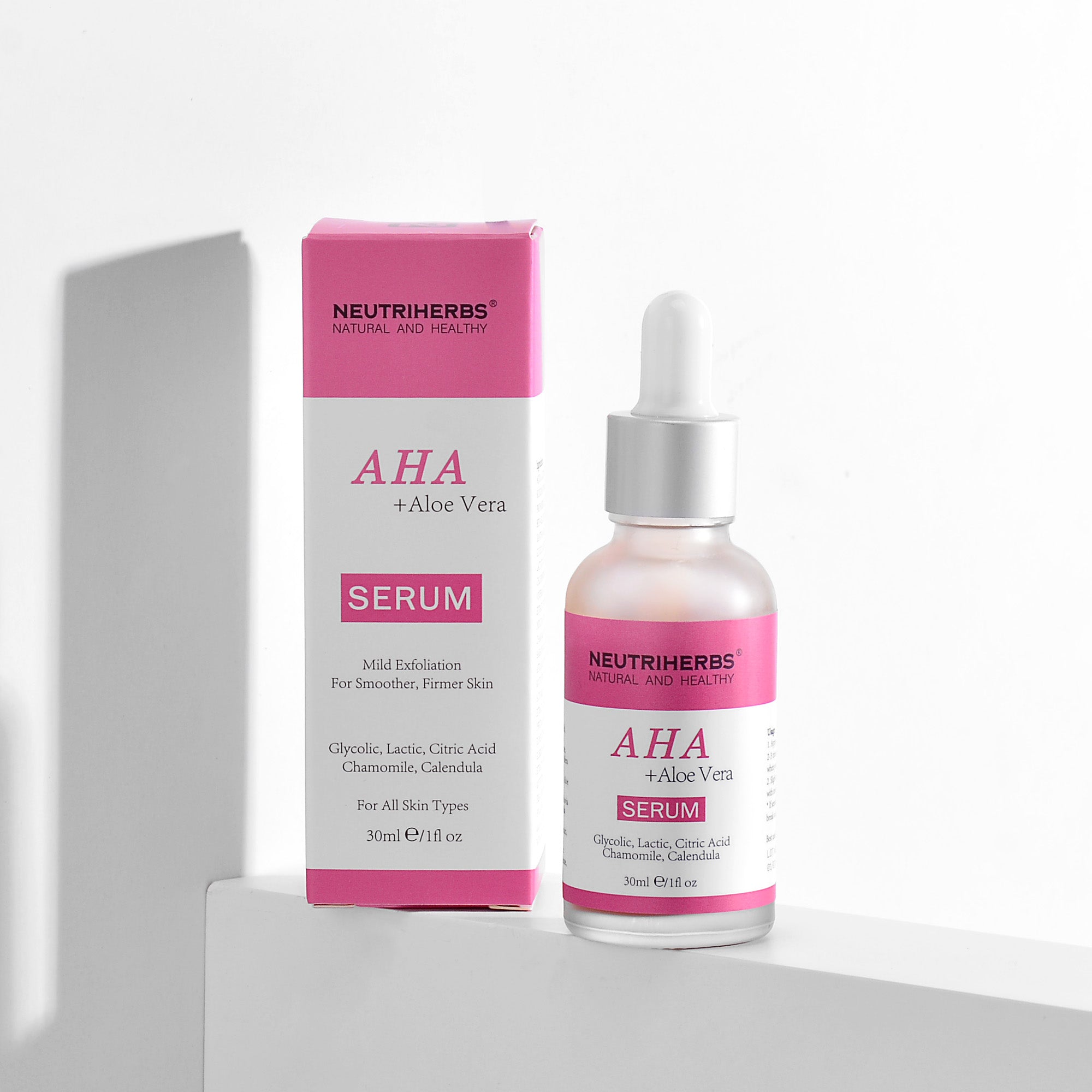Suero AHA para exfoliar y suavizar la piel
