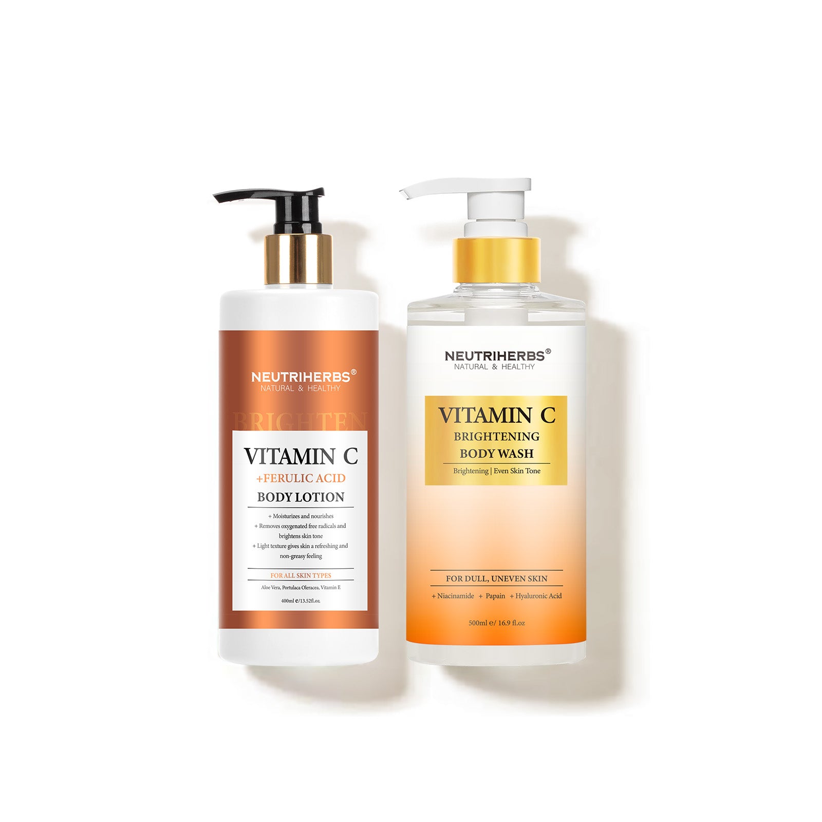 Neutriherbs VC Body Wash & VC Body lotion set