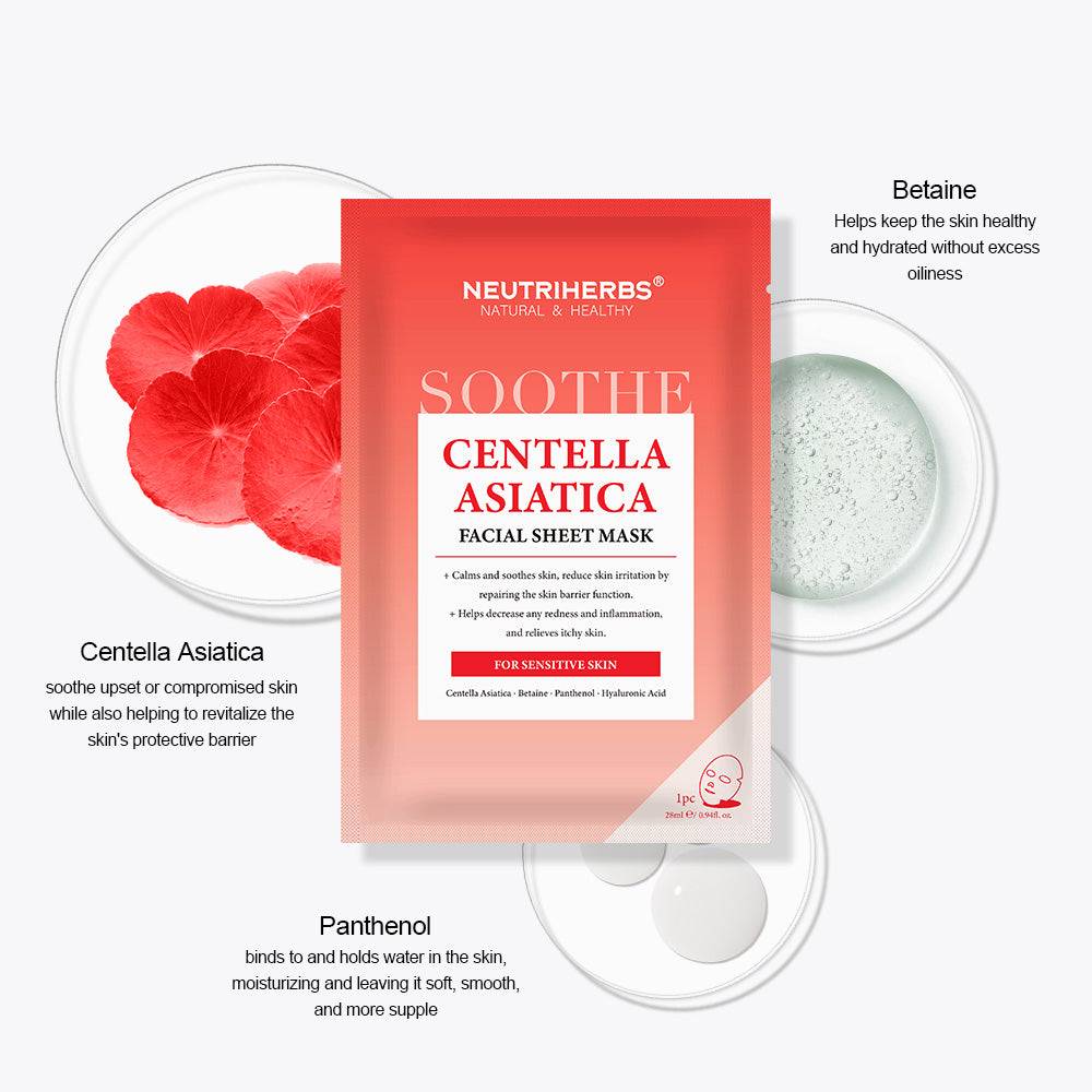 Facial Mask Centella Asiatica Soothing Mask 4PCS