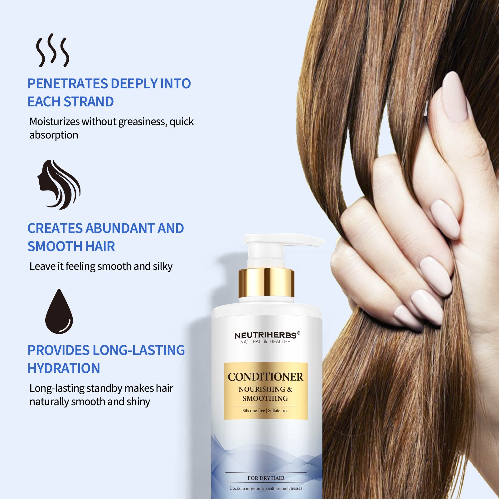 Moisture Rich Hair Conditioner For Plump Hydrating And Nourishing