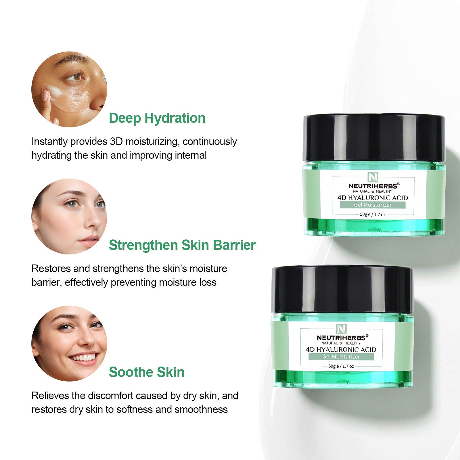Deeply Hydrating 4D Hyaluronic Acid Set For Face