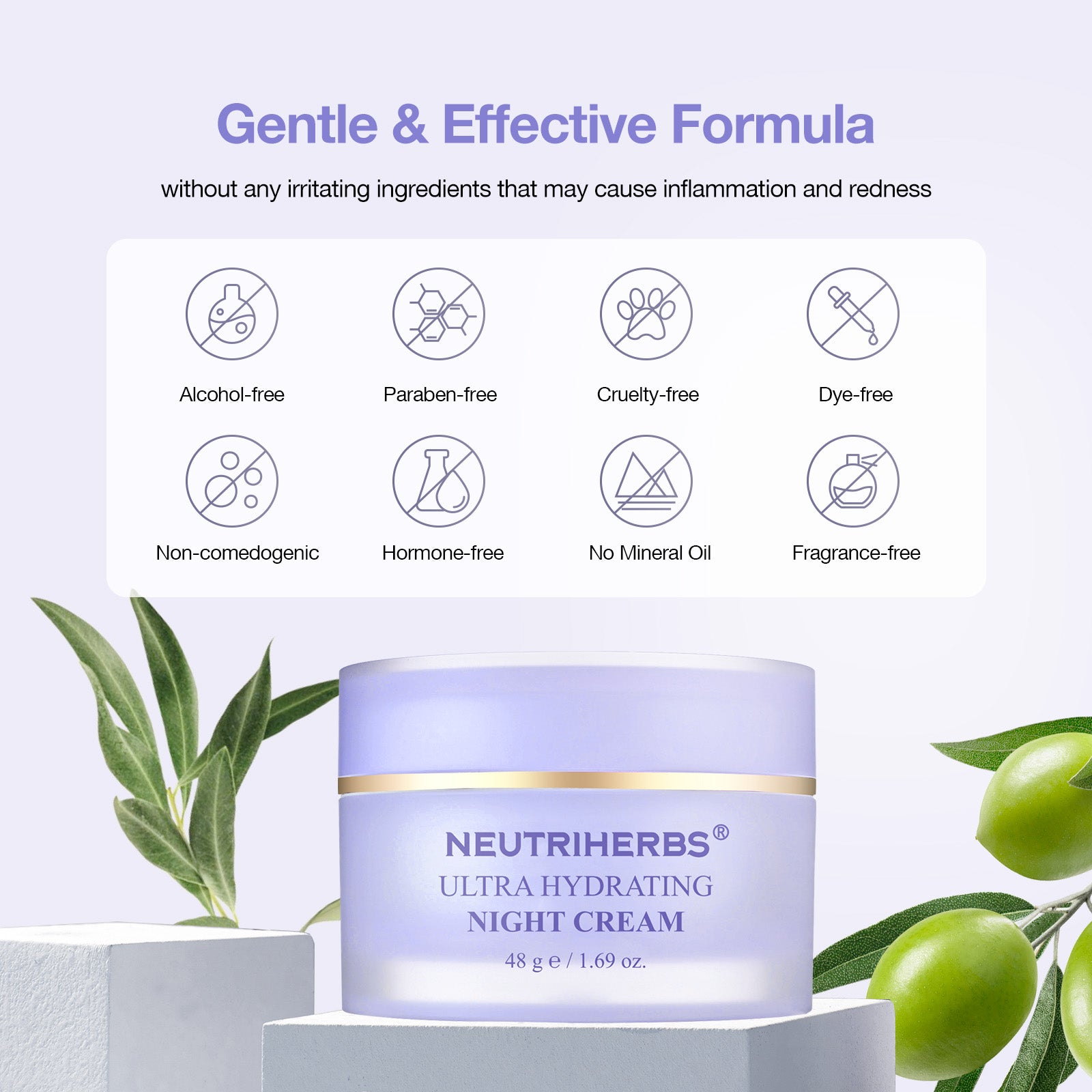Gentle & Effective Formula
without any irritating ingredients that may cause inflammation and redness