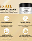 The Best All In One Snail Mucin Cream For Anti-Aging And Skin Repair