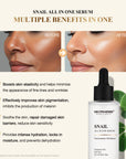Neutriherbs Snail All-in-One Cream and Serum for Anti-Aging & Intense Moisturizing