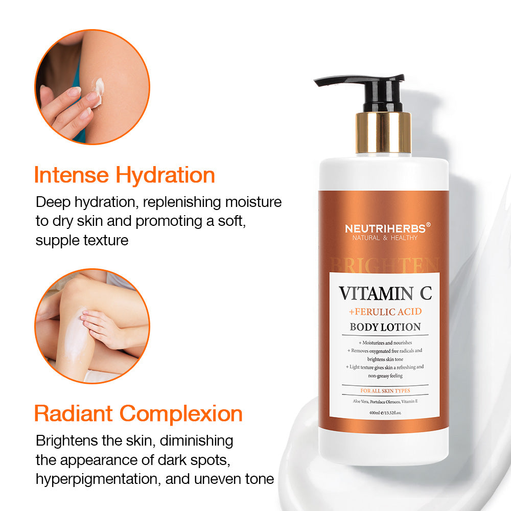 Vitamin C Body Lotion For Brightening With Ferulic Acid
