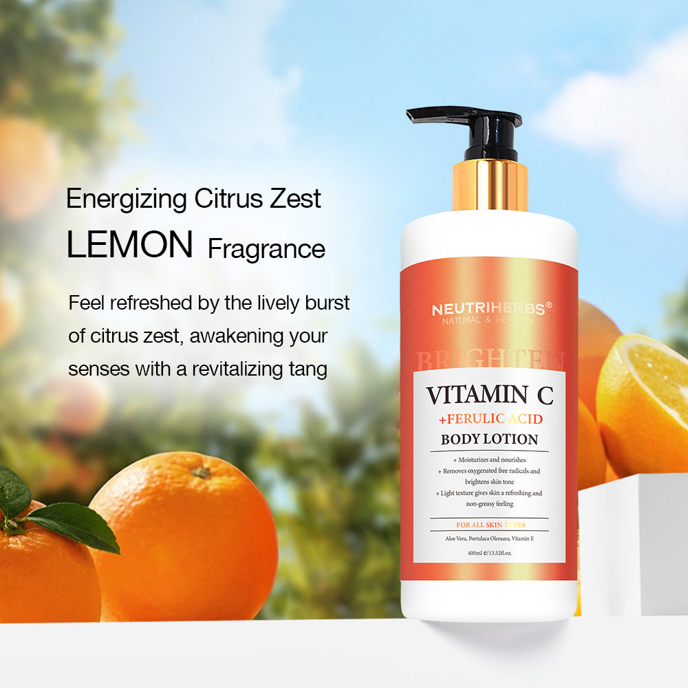 Vitamin C Body Lotion For Brightening With Ferulic Acid