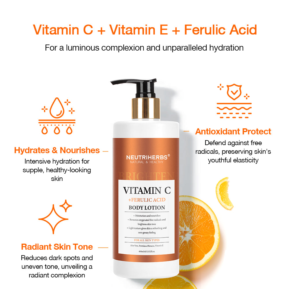 Vitamin C Body Lotion For Brightening With Ferulic Acid