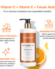 Vitamin C Body Lotion For Brightening With Ferulic Acid