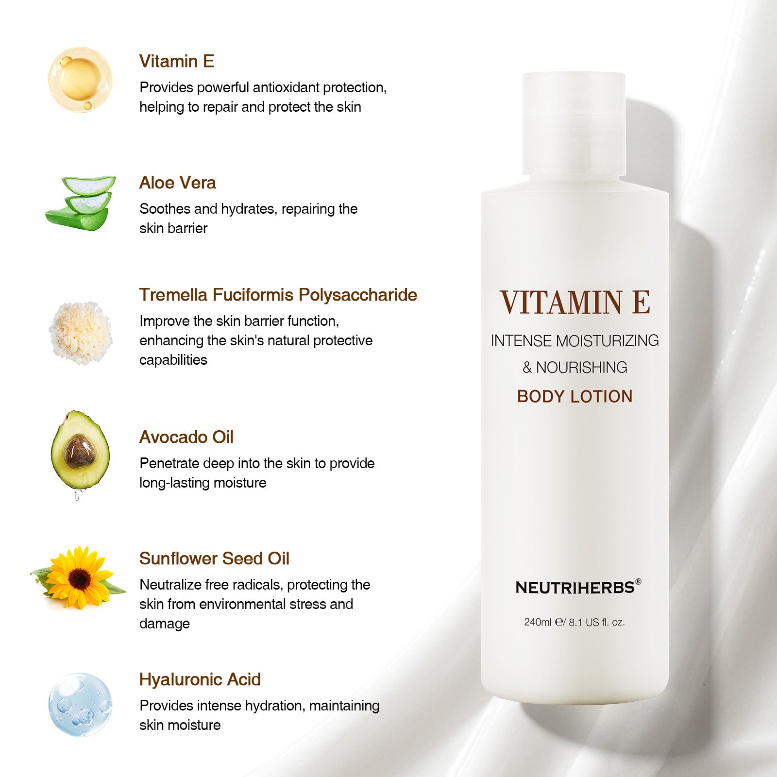 Vitamin E Body Lotion For Deeply Hydrating And Nourishing Skin