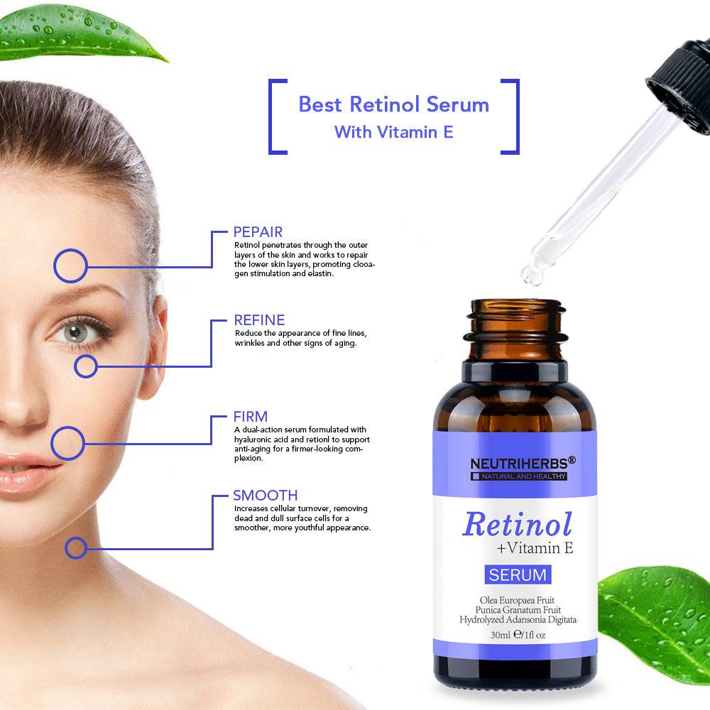 Neutriherbs Hyaluronic Acid Serum+Retinol Serum For Sensitive Skin