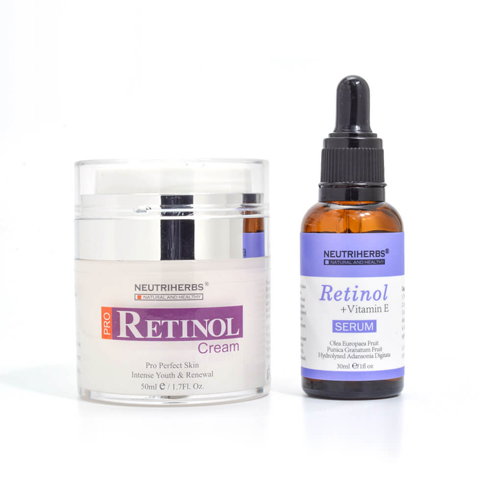 neutriherbs retinol cream and retinol serum