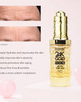 24K Gold Serum can deeply hydrates and rejuvenates the skin