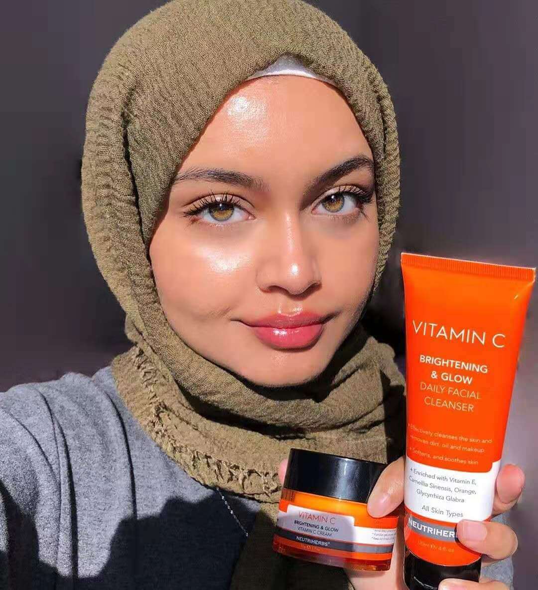 Neutriherbs vitamin c skincare routine for dull, tired & irritated skin-Instagram influencers recommend