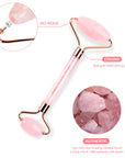 Neutriherbs Rose Quartz Roller | Pink Jade Roller 100% Natural Crystal Stone | Anti Aging Facial Massager | Slimming Healing Gua Sha Massage Tool