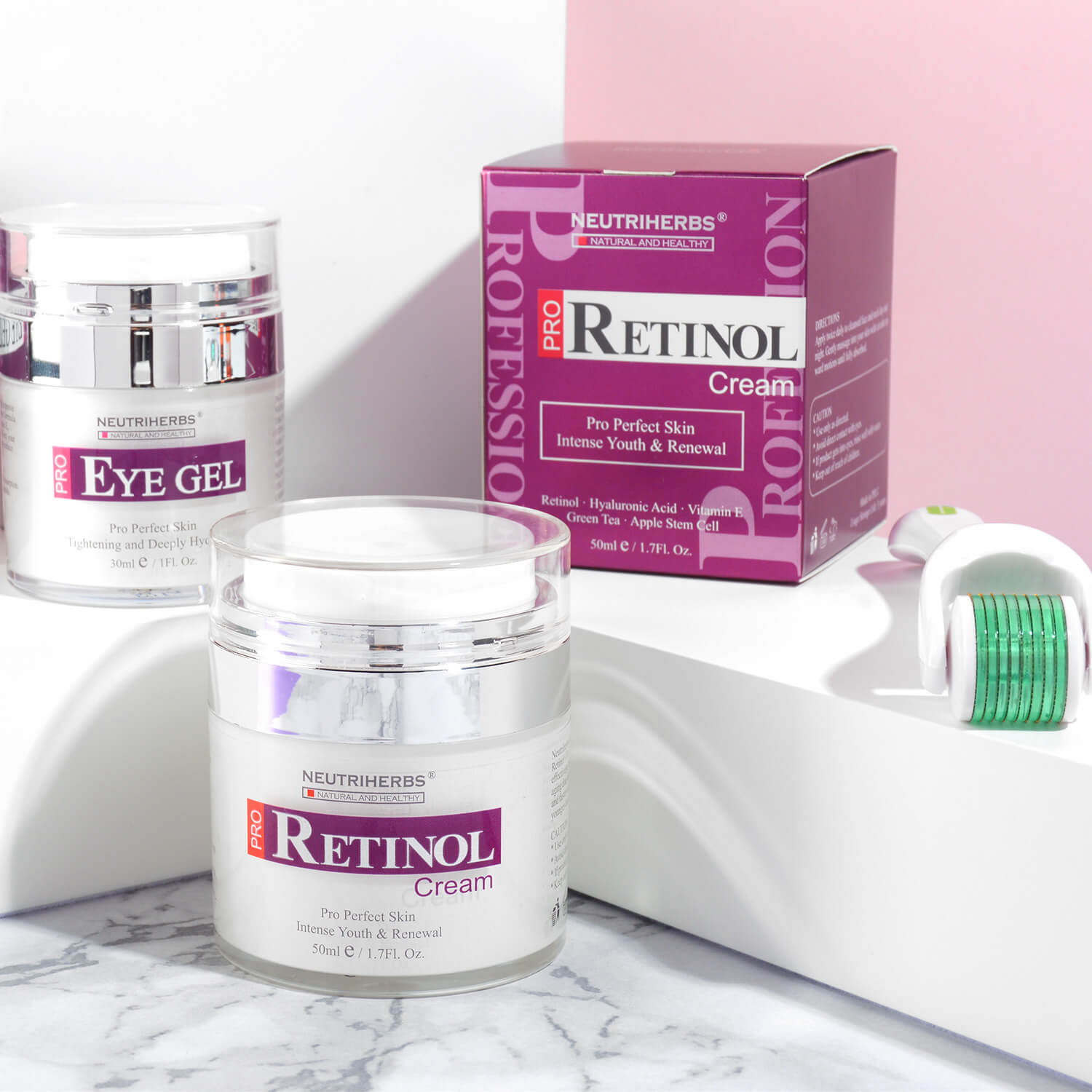 The Pro Retinol Lifting &amp; Firming Trio Set With Roller