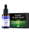Sérum au rétinol Neutriherbs + savon au charbon pour les boutons d'acné