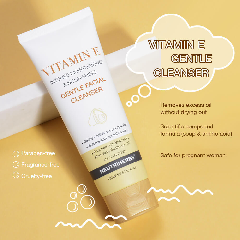 neutriherbs vitamin e gentle facial wash