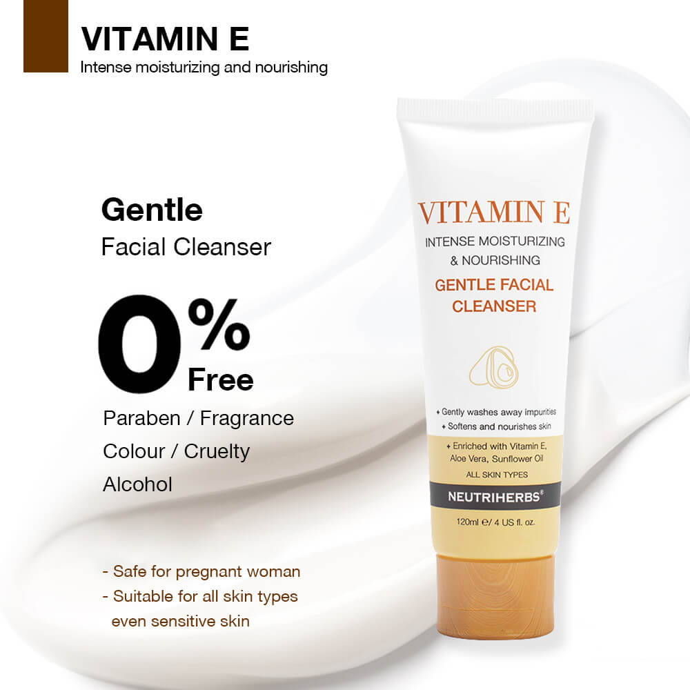 neutriherbs vitamin e gentle facial wash