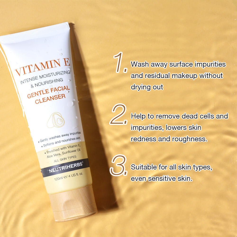 neutriherbs vitamin e gentle facial wash