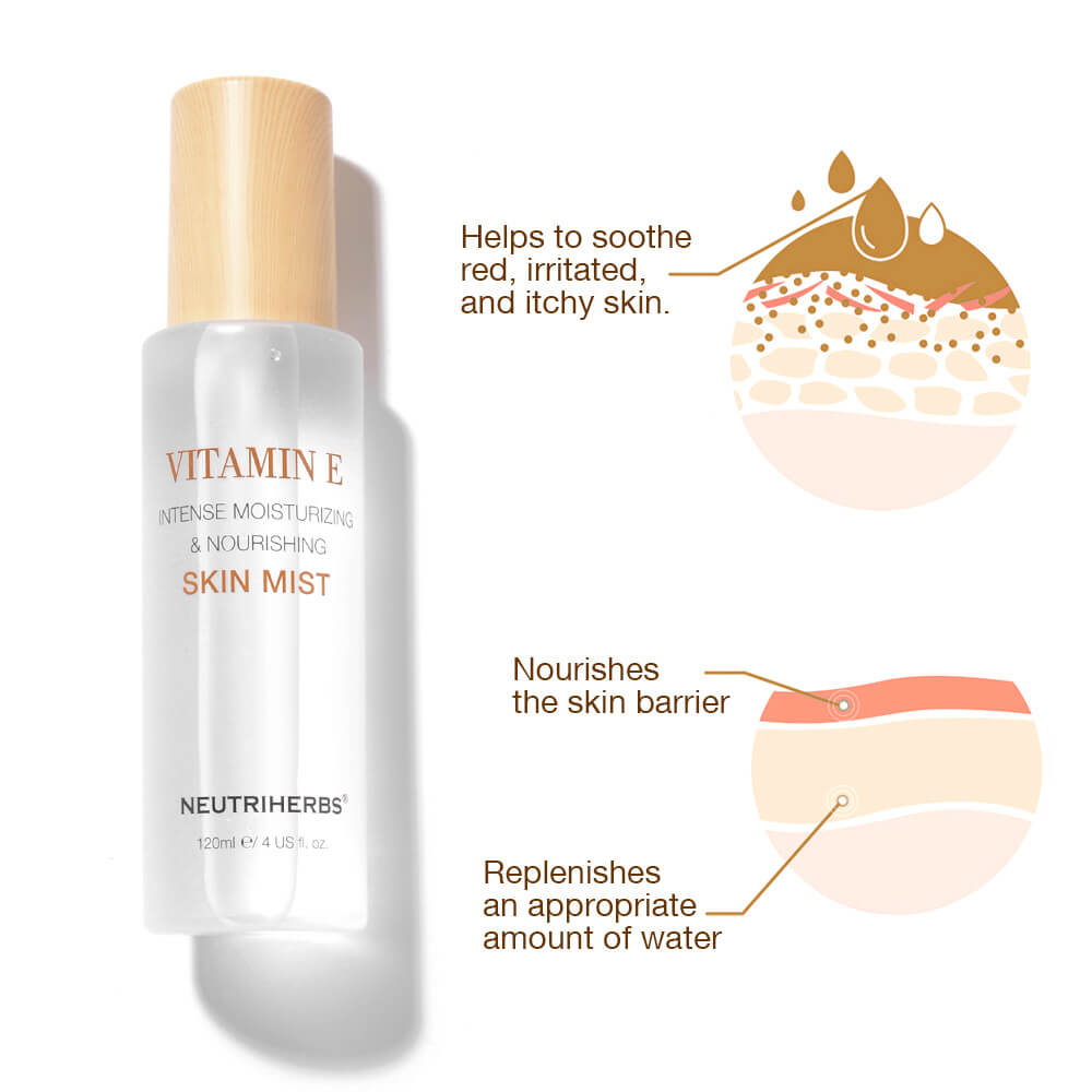 Vitamin E Hydrating Skin Spray For Soothing Sensitive Skin
