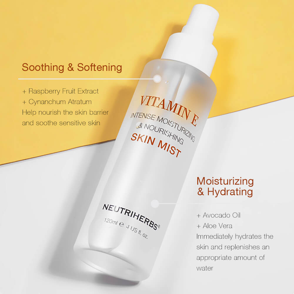 Vitamin E Hydrating Skin Spray For Soothing Sensitive Skin