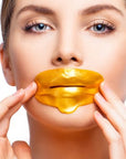 lip care products-collagen lip mask-gold lips-best lip mask-lip plumping mask