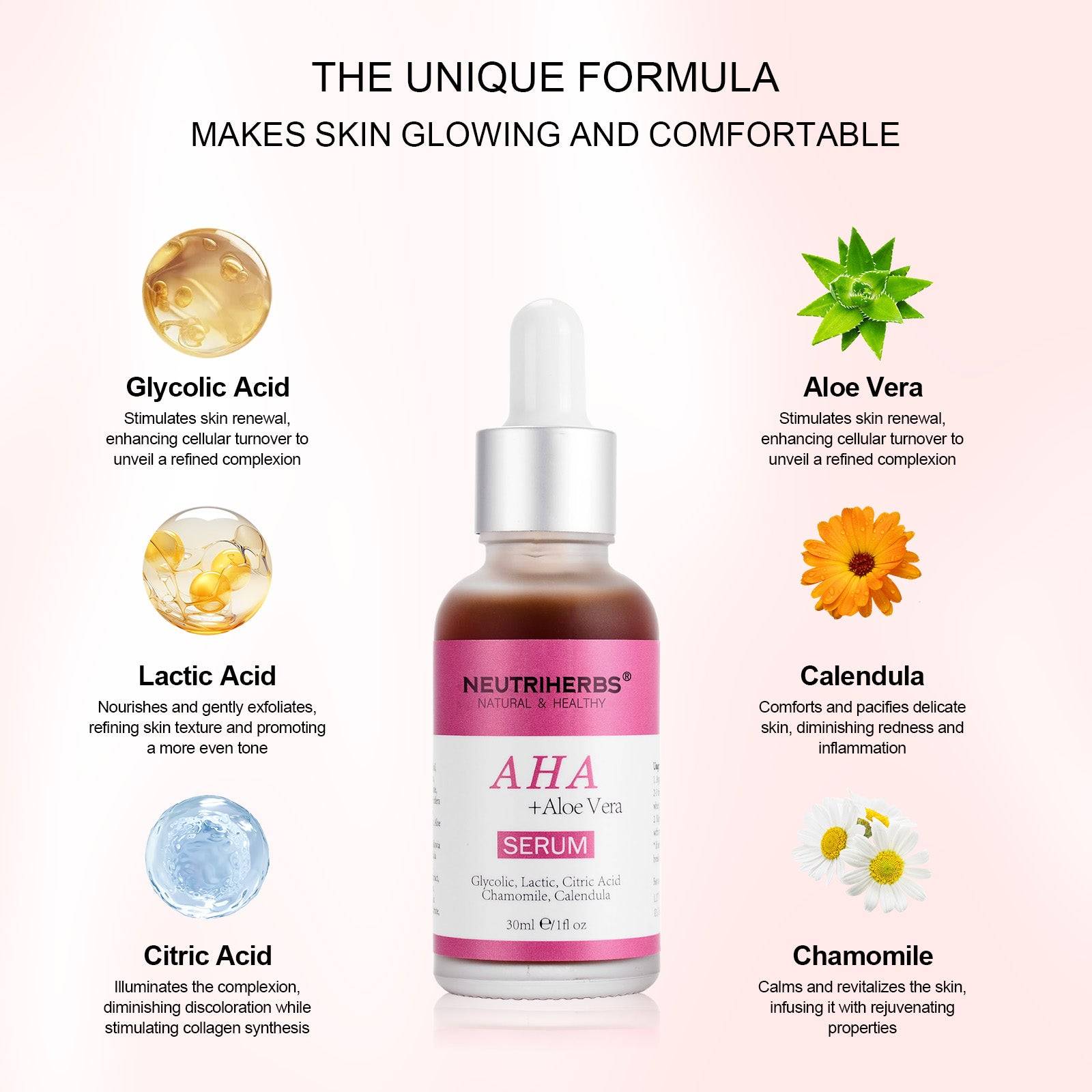 AHA Serum For Exfoliating & Smoothing Skin