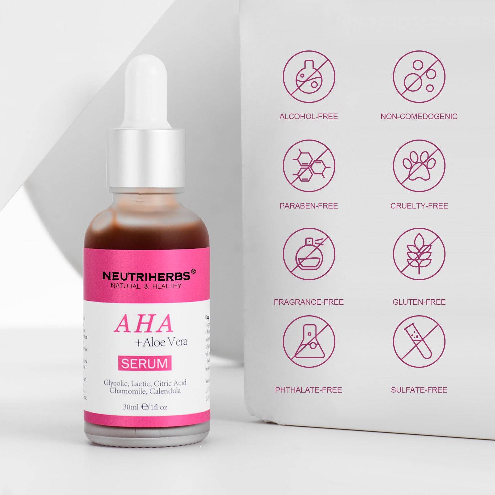 AHA Serum For Exfoliating &amp; Smoothing Skin