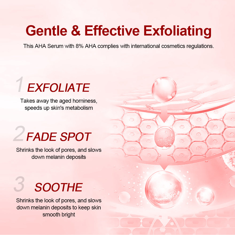 AHA Serum For Exfoliating &amp; Smoothing Skin