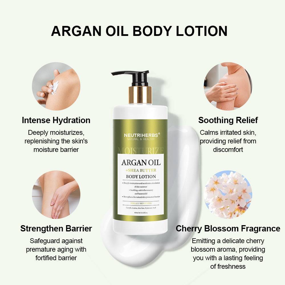 Argan Oil Body Lotion With Shea Butter For Deeply Moisture