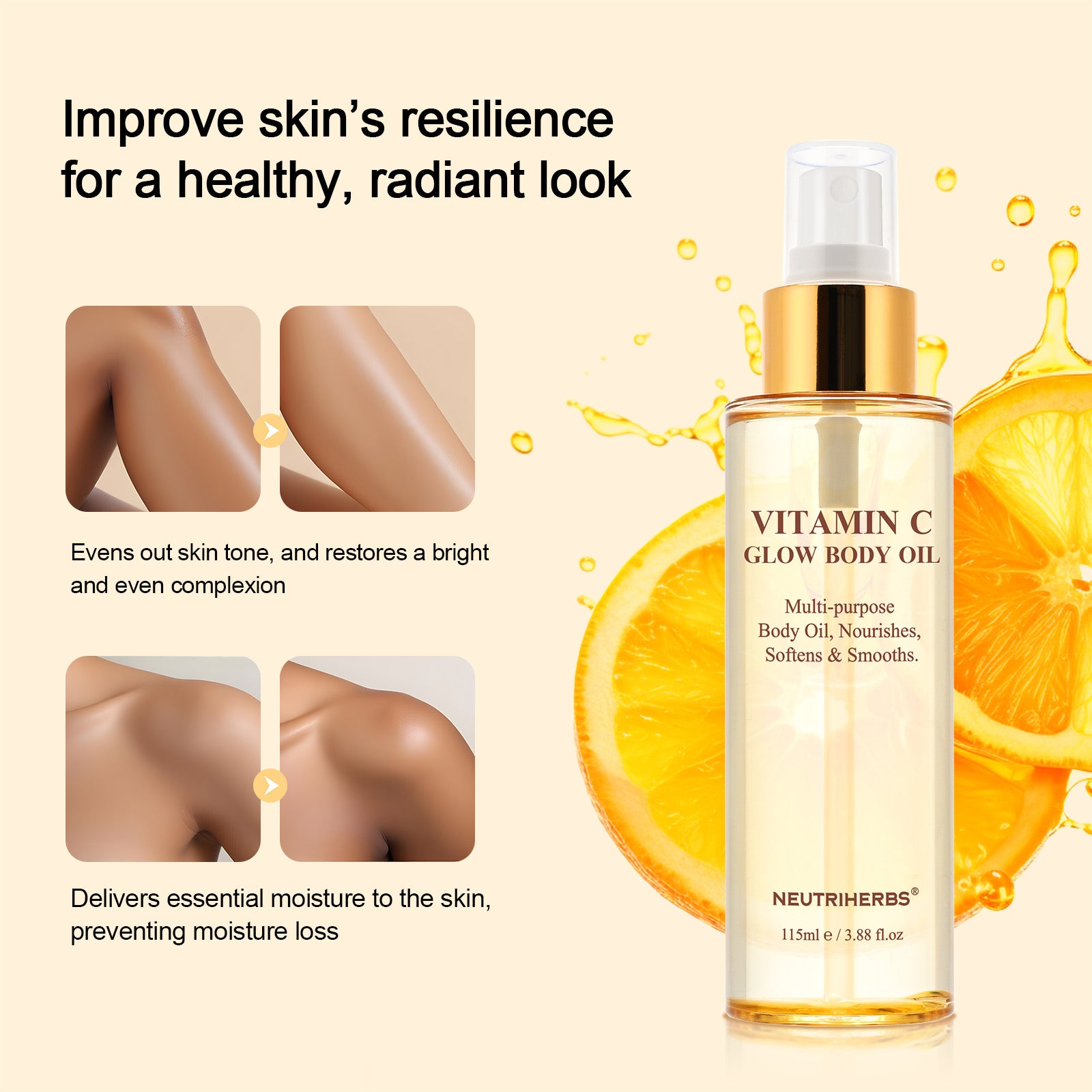 vitamin c body oil Improve skin&#39;s resilience for a healthy, radiant look