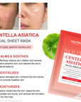 Facial Sheet Mask Centella Asiatica Soothing Mask 4PCS