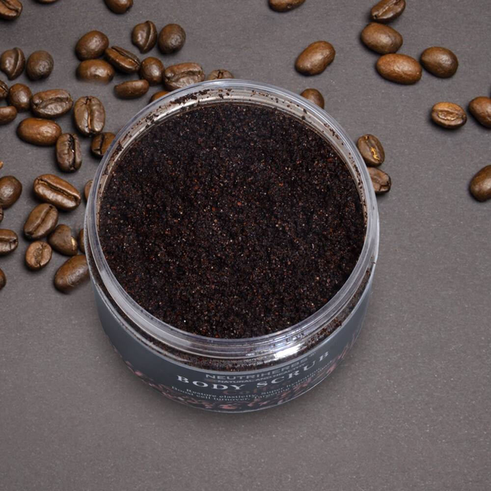 neutriherbs coffee body scrub-cellulite scrub-arabica coffee scrub-coffee face scrub-coffee scrub for cellulite