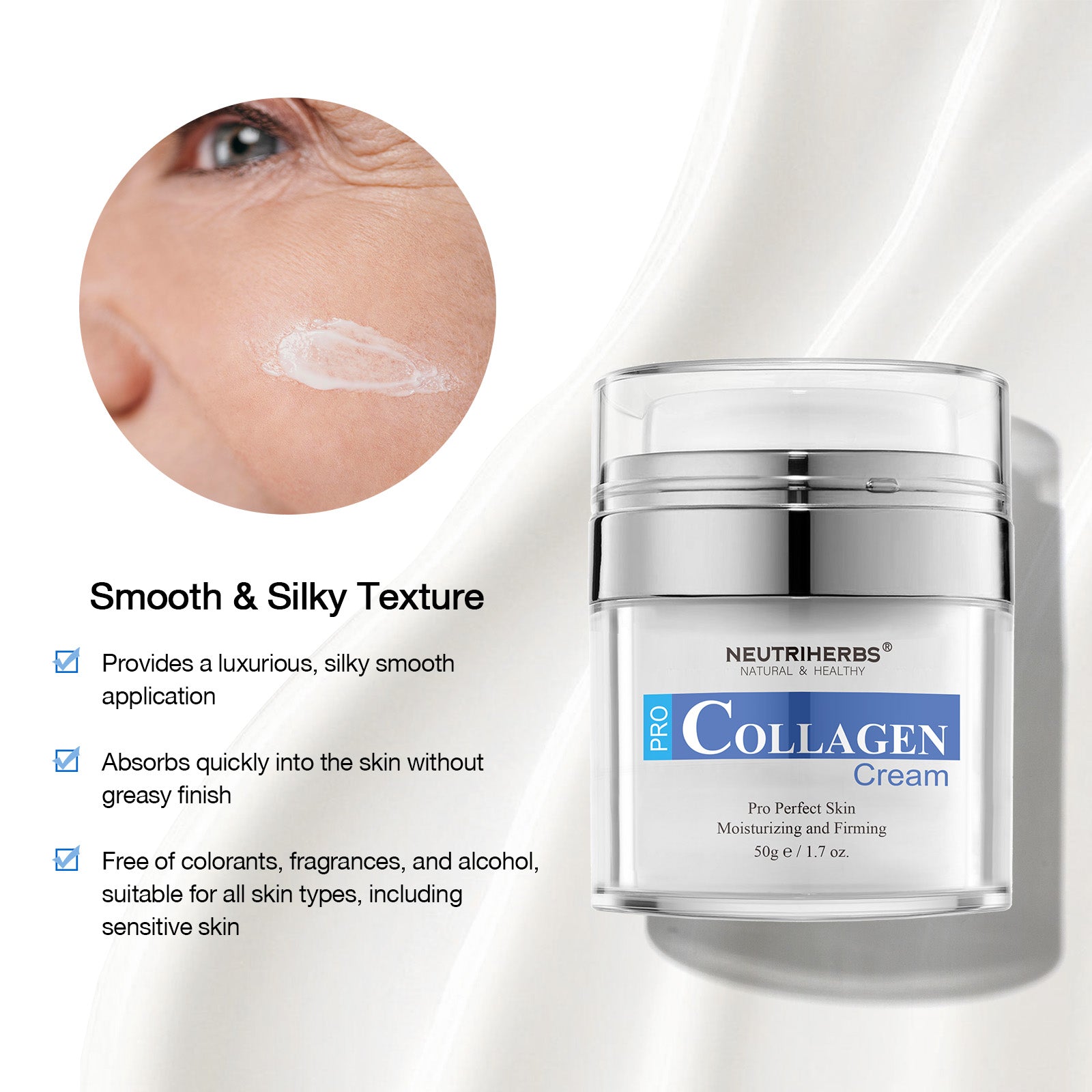 Firming Collagen Cream For Anti-Aging And Enhancing Skin