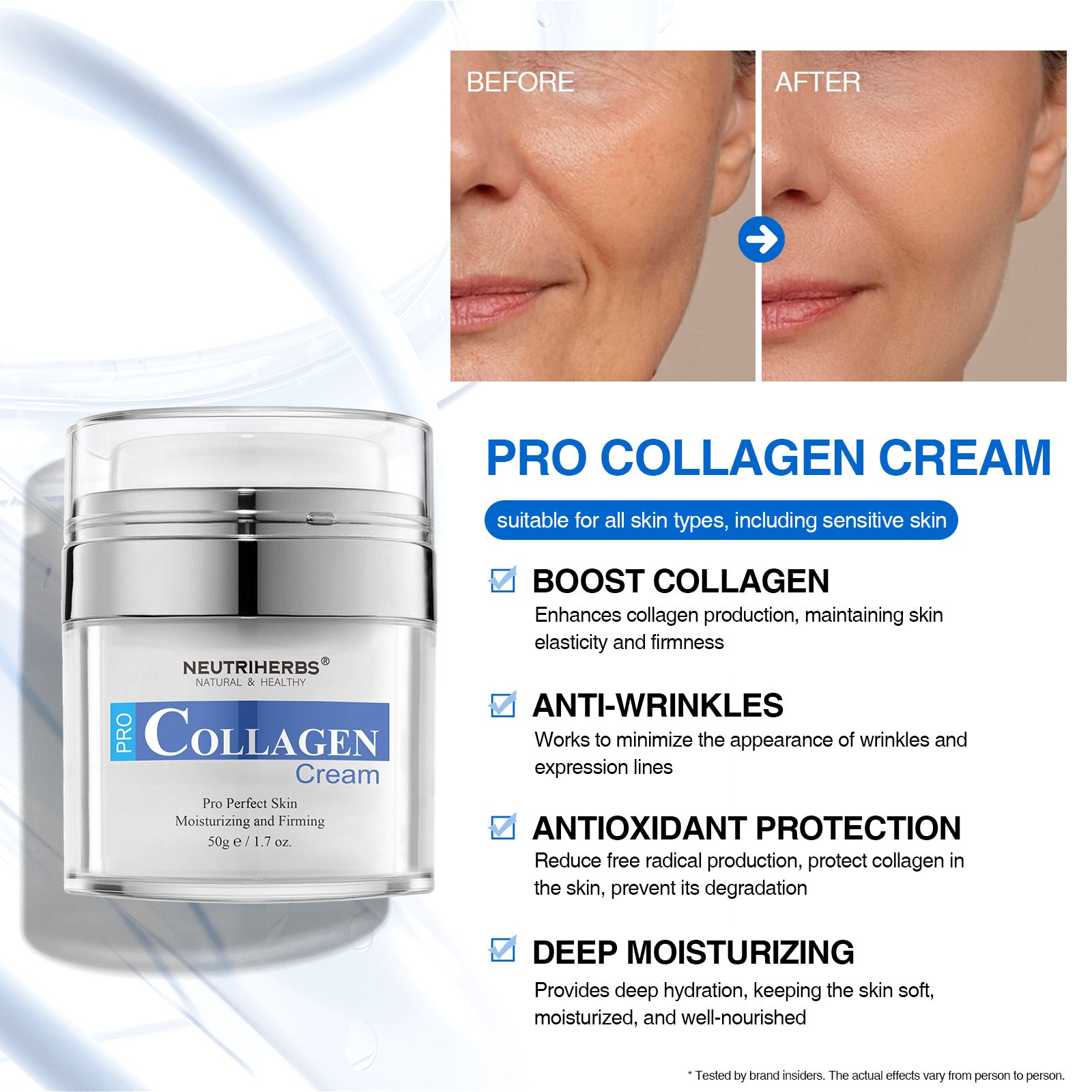 Firming Collagen Cream For Anti-Aging And Enhancing Skin