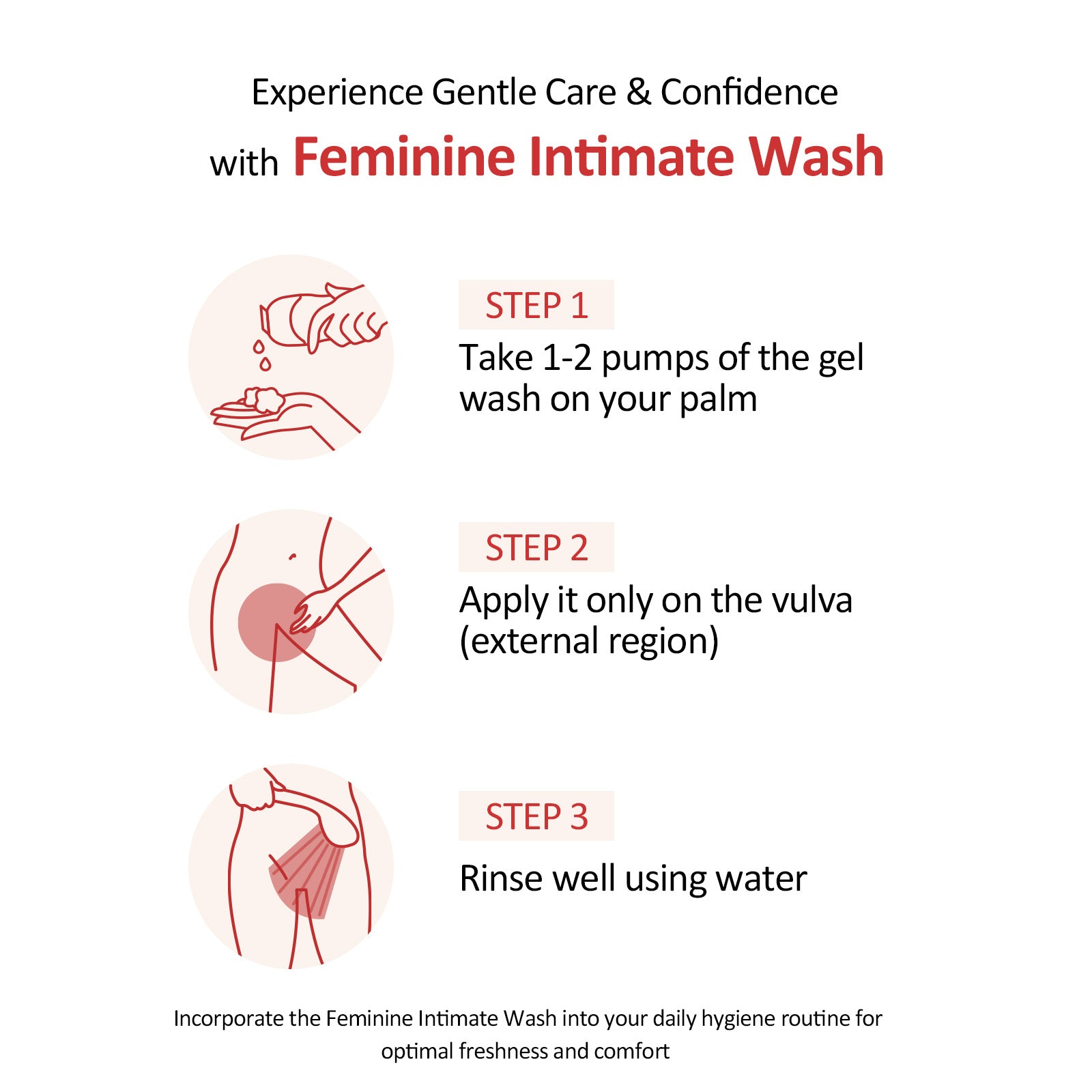 Hypoallergenic PH Balanced Daily Feminine Wash