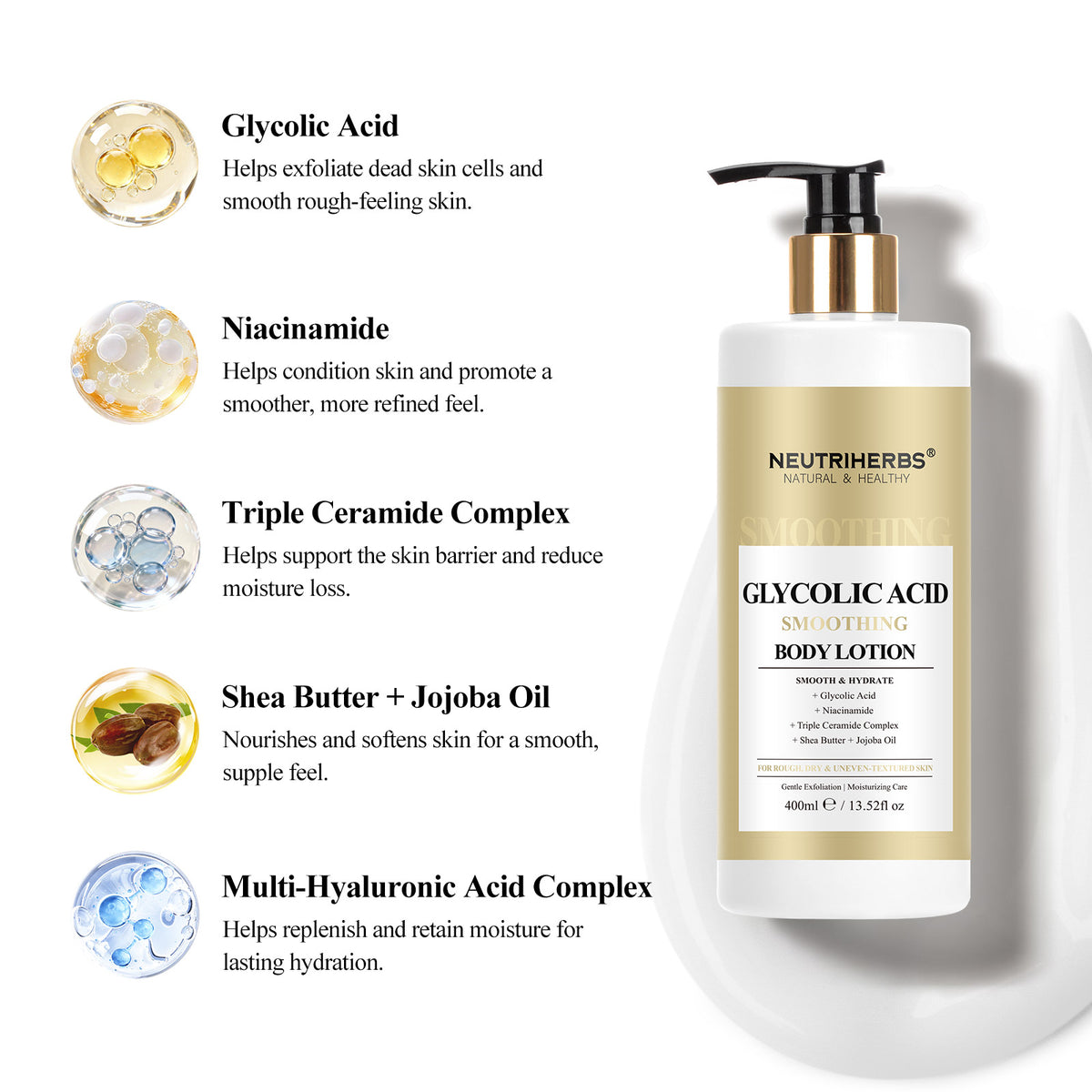 Glycolic Acid Smoothing Body Lotion
