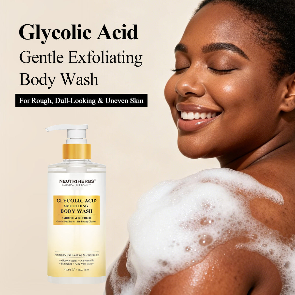 Glycolic Acid Smoothing Body Wash