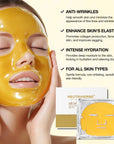 24K Gold Collagen Facial Mask For Anti-Aging And Lifting | 3 Pcs