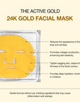 24K Gold Collagen Facial Mask For Anti-Aging And Lifting | 3 Pcs