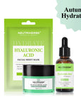 Sun-Exposed Skin Hydration Set | Hyaluronic Acid Serum, Cream & Mask