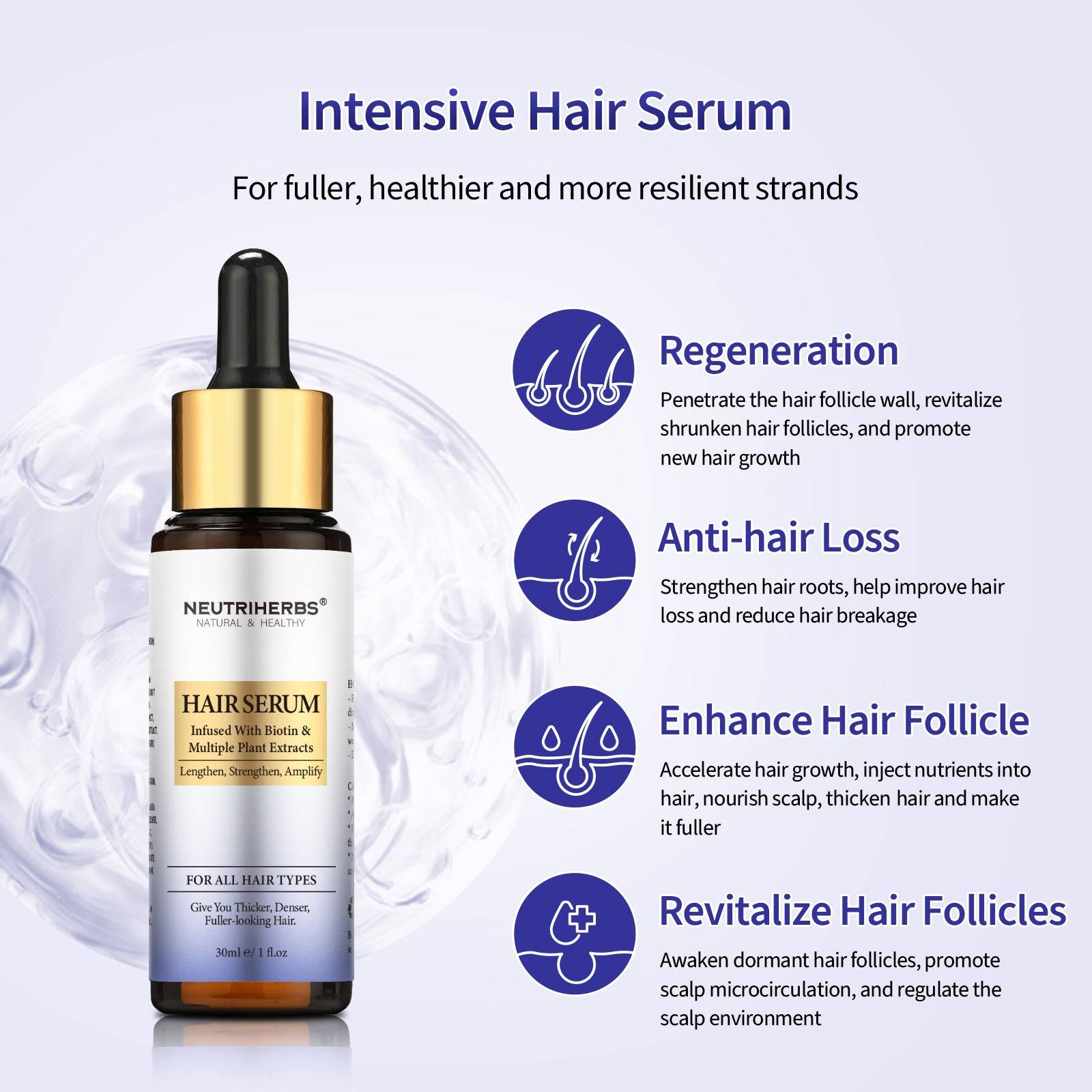 Intensive Hair Serum for Stronger and Thicker Locks – Neutriherbs