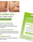 Facial Sheet Mask Hyaluronic Acid Mask 4PCS