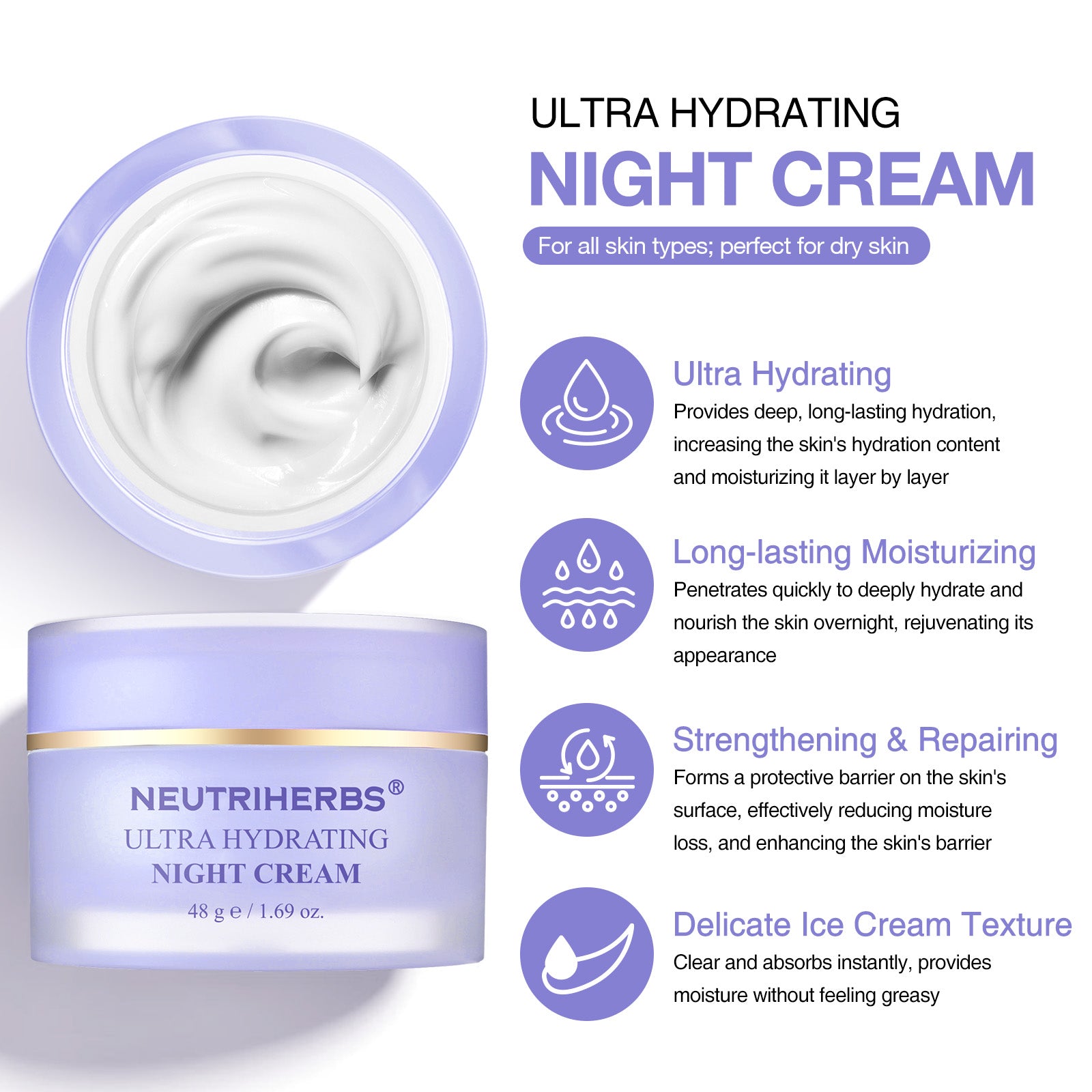 The Best Ultra Hydrating Night Cream For Skin Moisturizing And Repairing