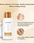 The lighten skin body lotion boosts radiance for dewy, healthy-looking skin without adding greasy