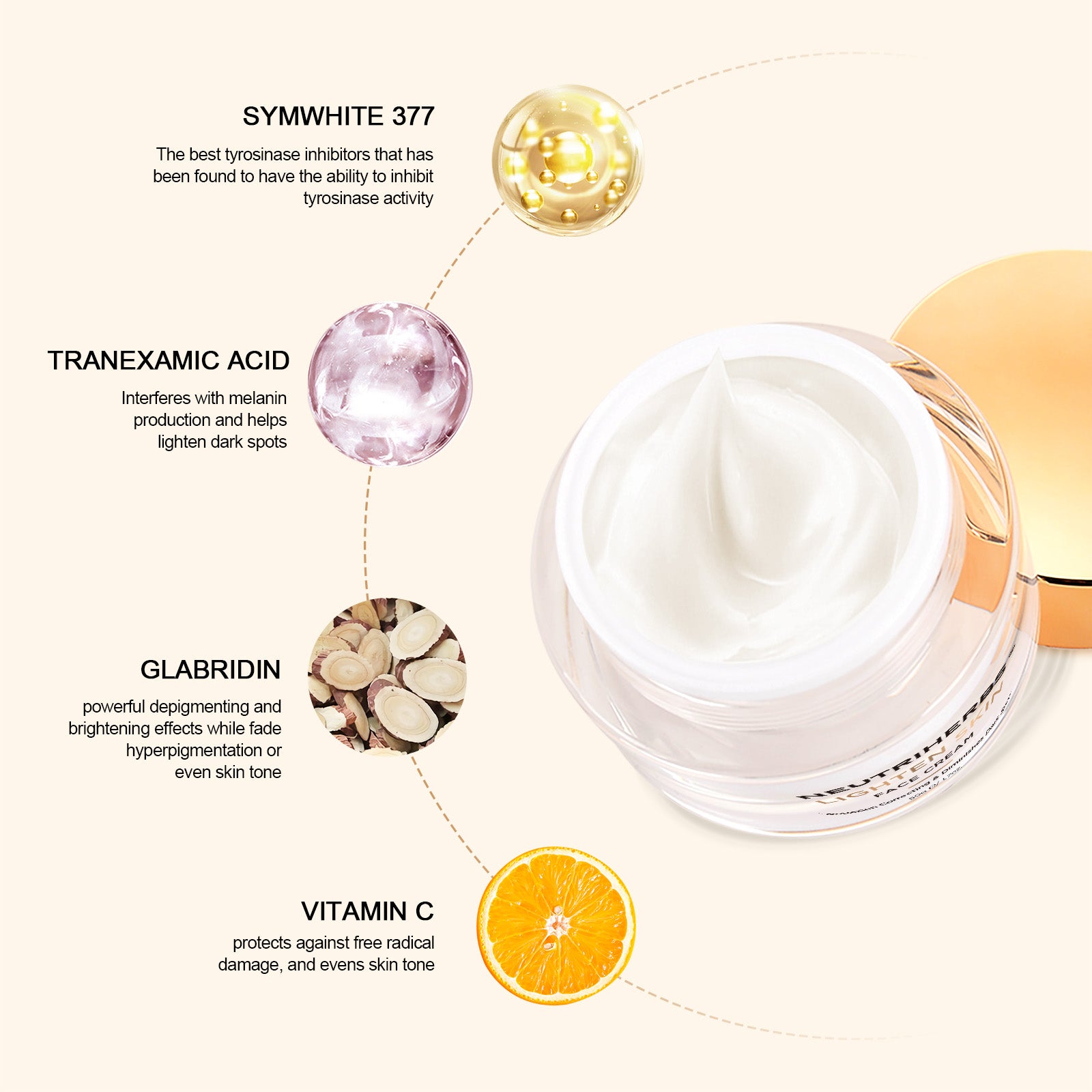 Brightening And Lightening Skin Face Cream For Dark Skin