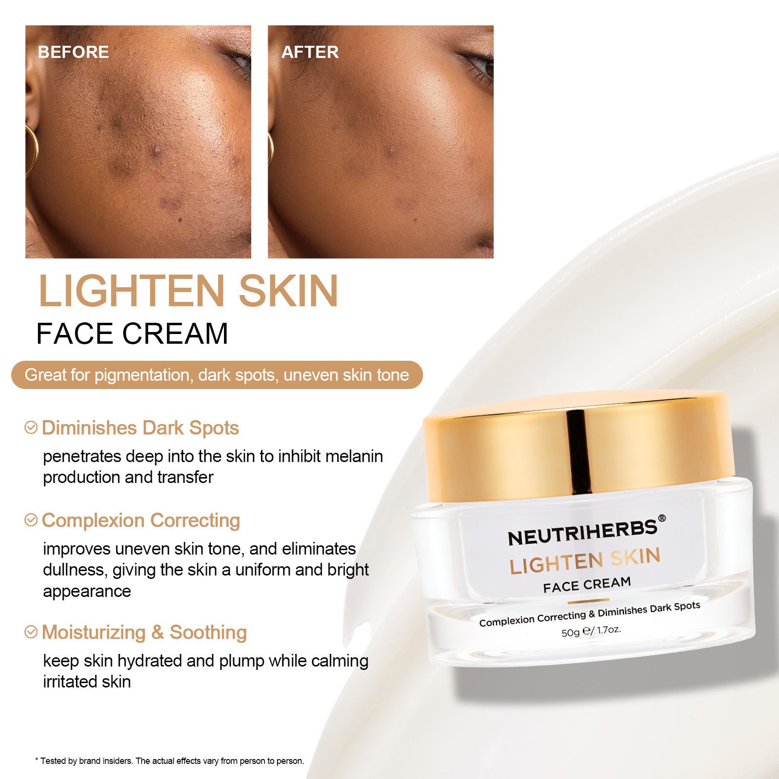 Brightening And Lightening Skin Face Cream For Dark Skin