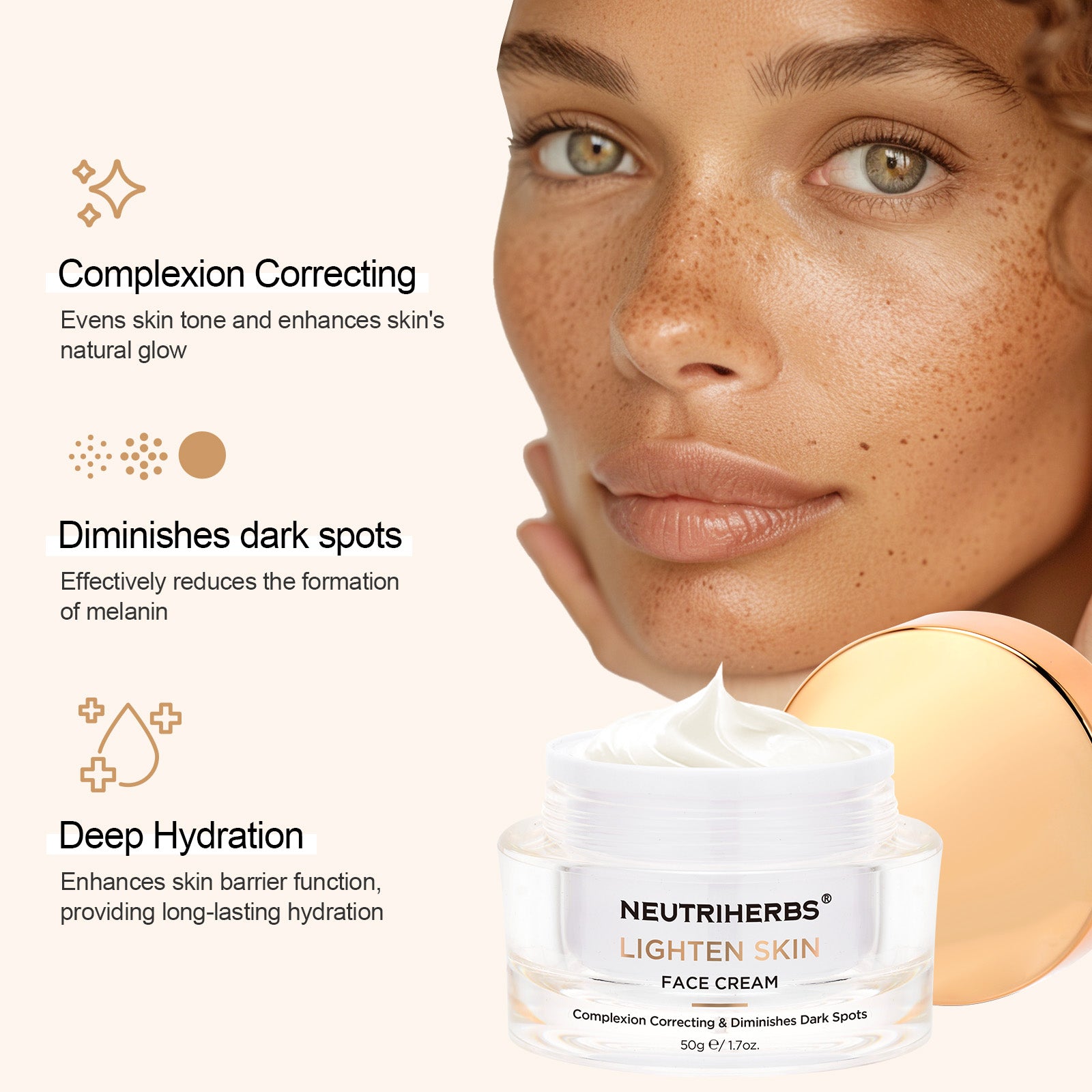 Crema blanqueadora e iluminadora Neutriherbs®