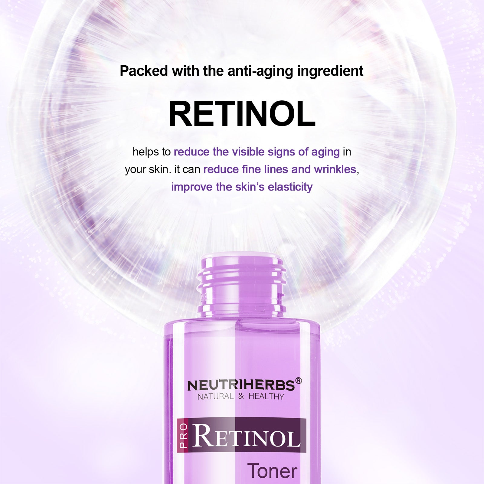 Pro Anti-aging Facial Retinol Toner For Reducing Fine Lines And Wrinkles